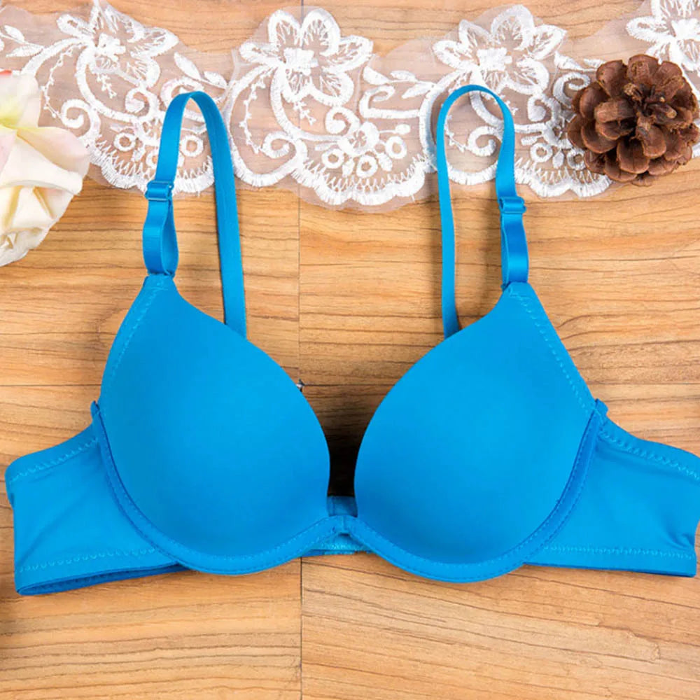 Bras For Womens Lingerie Push Up Bra Underwire Light Padded Teenagers sBrassiere Top Girl Small Cup AA A B