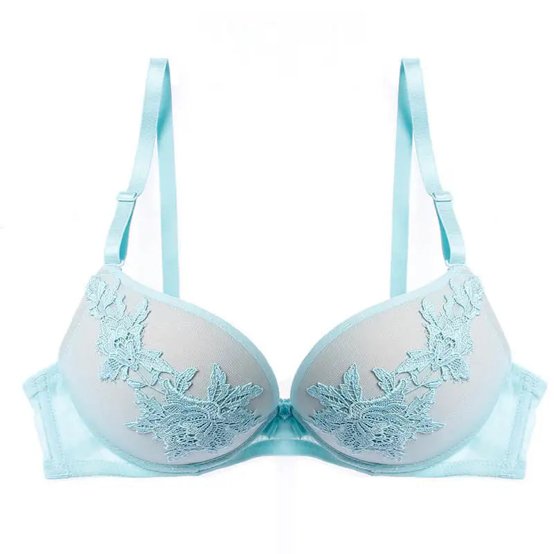 Luxury Women Bra Briefs Set Sexy Floral Embroidery Push Up Bra Panty Underwear Sets Female Lingerie Brassiere Seamless Panties