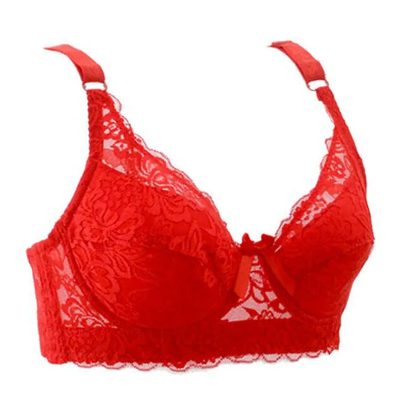 Bralette Women Lace Bra Thin Underwire Push Up Bra Underwear Sexy Lingerie Brassiere Embroidery