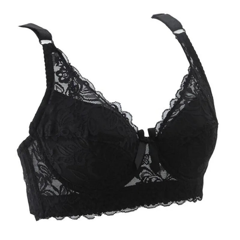 Bralette Women Lace Bra Thin Underwire Push Up Bra Underwear Sexy Lingerie Brassiere Embroidery
