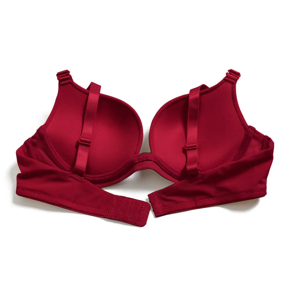 New Sexy Bra For Women Plunge Multiway Underwire Padded Push Up Bras A B C D E 65 70 75 80 85 90 95 100