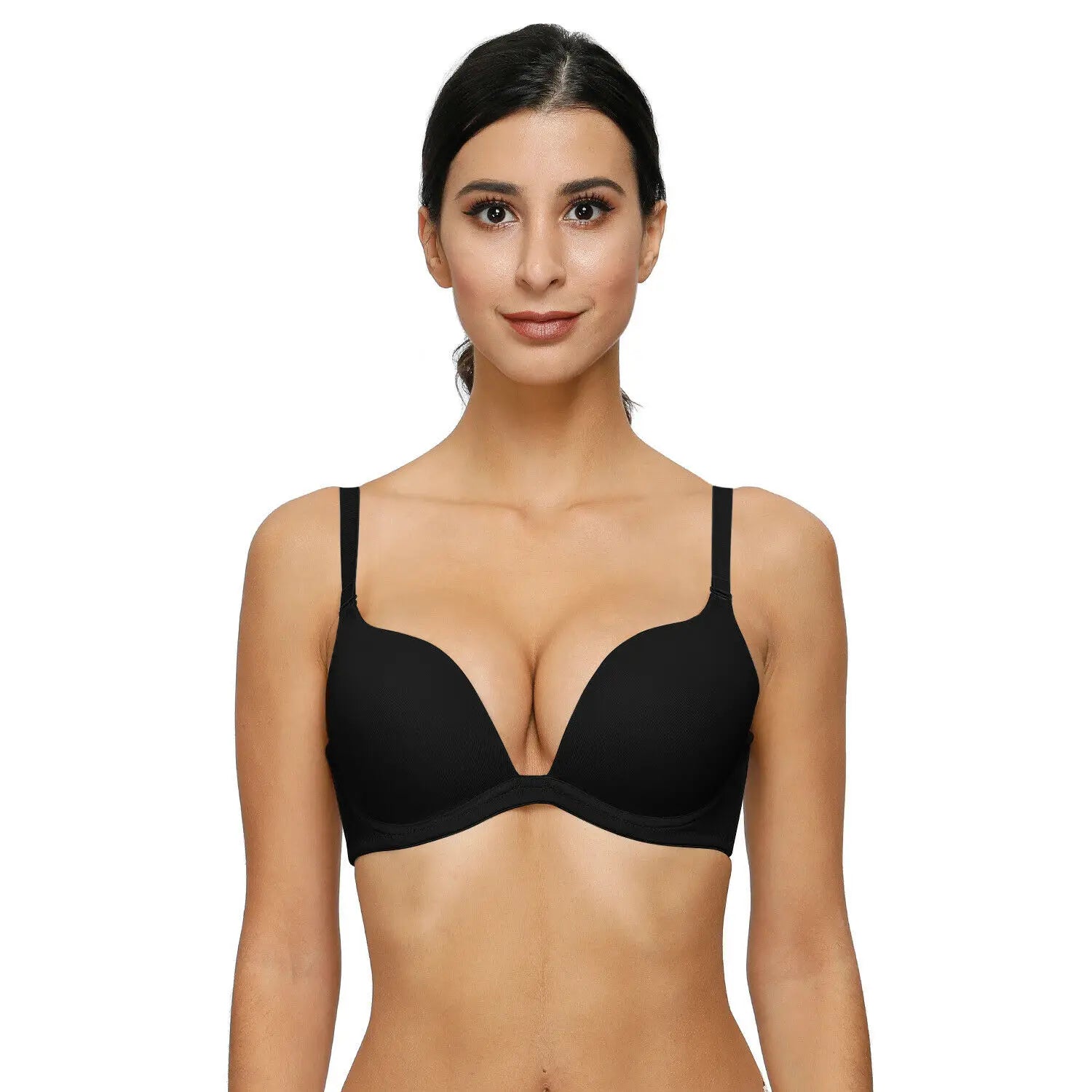 New Sexy Bra For Women Plunge Multiway Underwire Padded Push Up Bras A B C D E 65 70 75 80 85 90 95 100