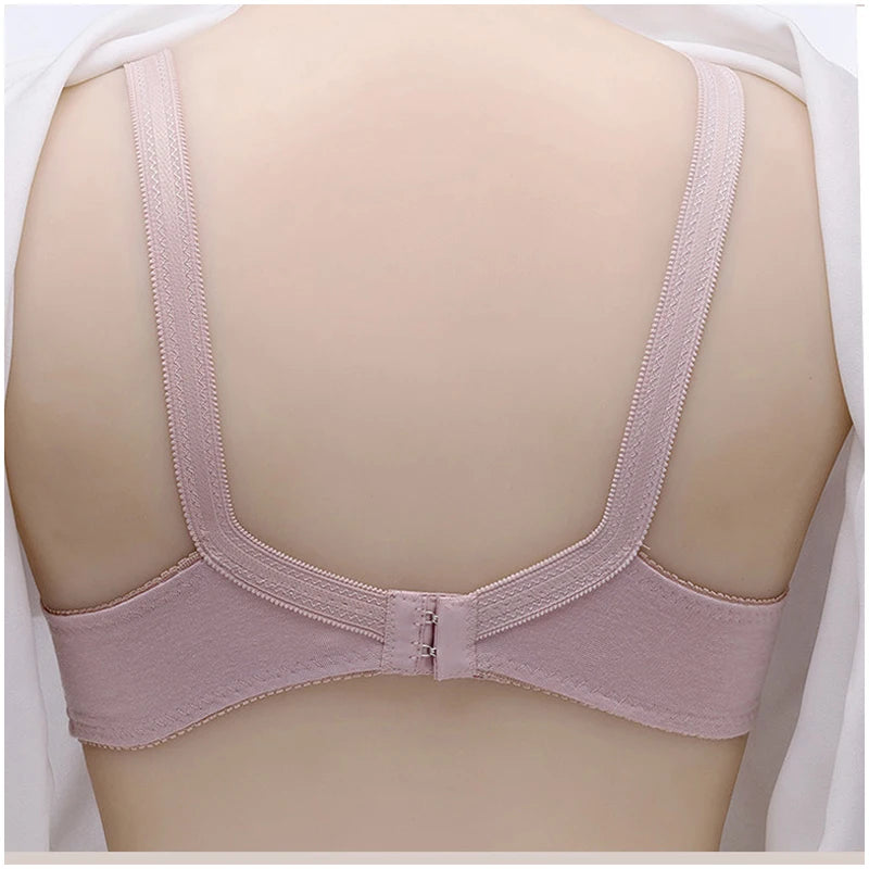Cotton bra wirefree full coverage lace bralette top women underwear lingerie Breathable embroidery Hollow out Minimizer bras C23