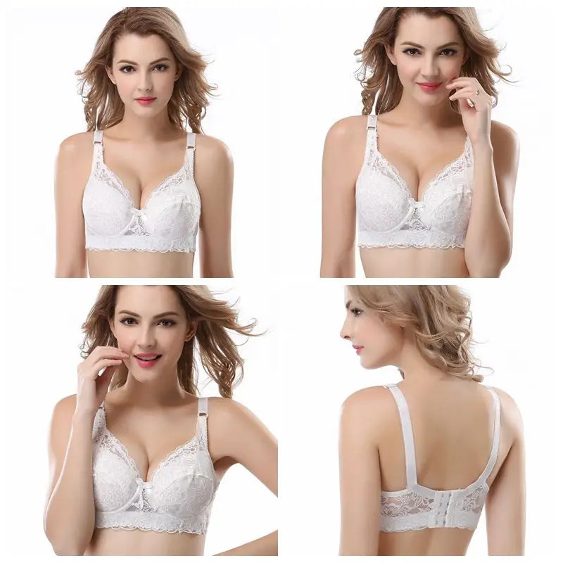 Cotton Bras for Women Lace Floral Sexy push up Cup B C D 105D 105C 105B 100D 100B 95D 95C 95B 90D 90C 85D 85C 80D 80C 80B  C3306