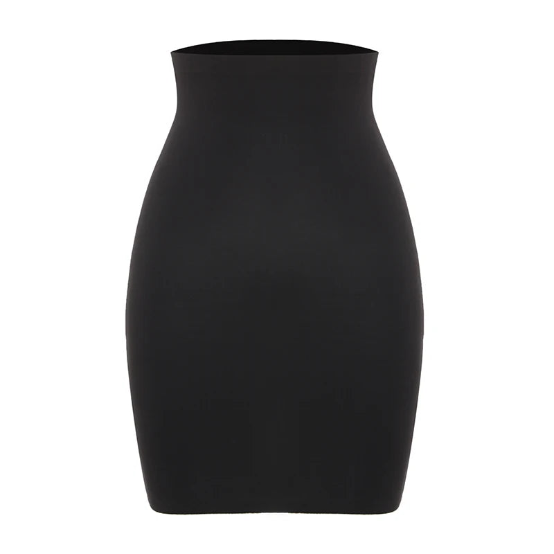 Women Half Slips for Under Dresses High Waist Underskirt Seamless Skirt Shapewear Tummy Control Body Shaper Slimming Underwear