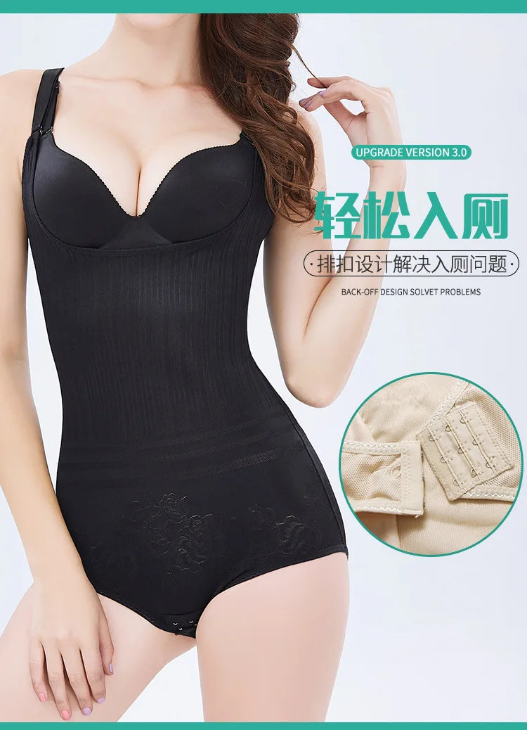 Women Shapewear Full Body Shaper Slimming Bodysuit  Corset Waist Trainer Shaping Underwear Postpartum Recovery Sheath