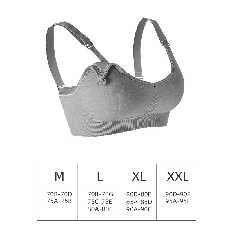 Wireless Maternity Bra Pregnant Women Seamless Prevent Sagging Breastfeeding Bras Push Up Breathable Front Open Nursing Bra Hot