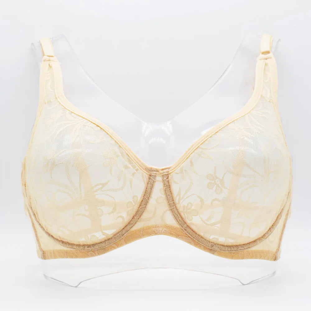 Sexy Lace Bras For Women Unlined Underwire Bra Bralette Underwear Tops Embroidery Floral Lingerie  Brassiere BH A B C D DD Cup