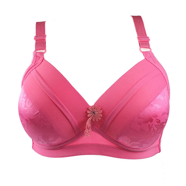 36-44 B/C Cup Bras for Big Breasted Women Fat Full Coverage Thin Wire Free Back Closure Underwear Gathered High Quality Bra