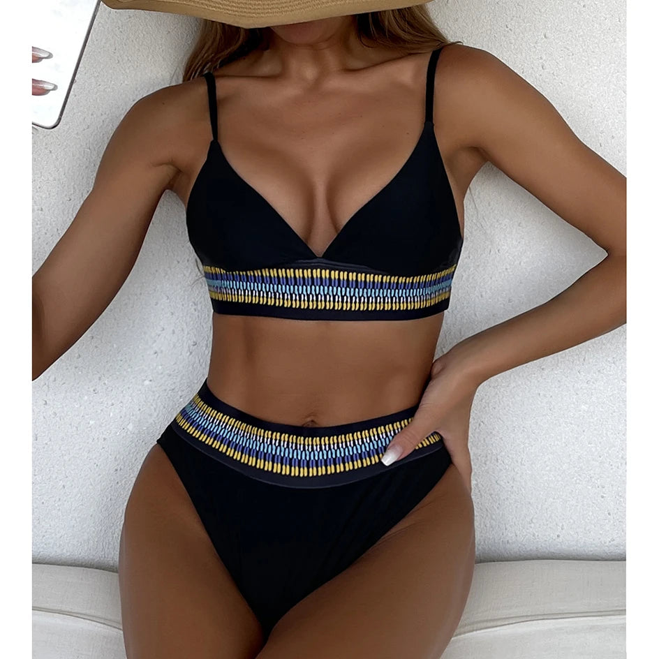 Sexy Bikini 2026 Women Swimwear High Waist Swimsuit Brazilian Bikinis Set 2 Pieces Women Bathing Suit Swim for Summer Beach Wear