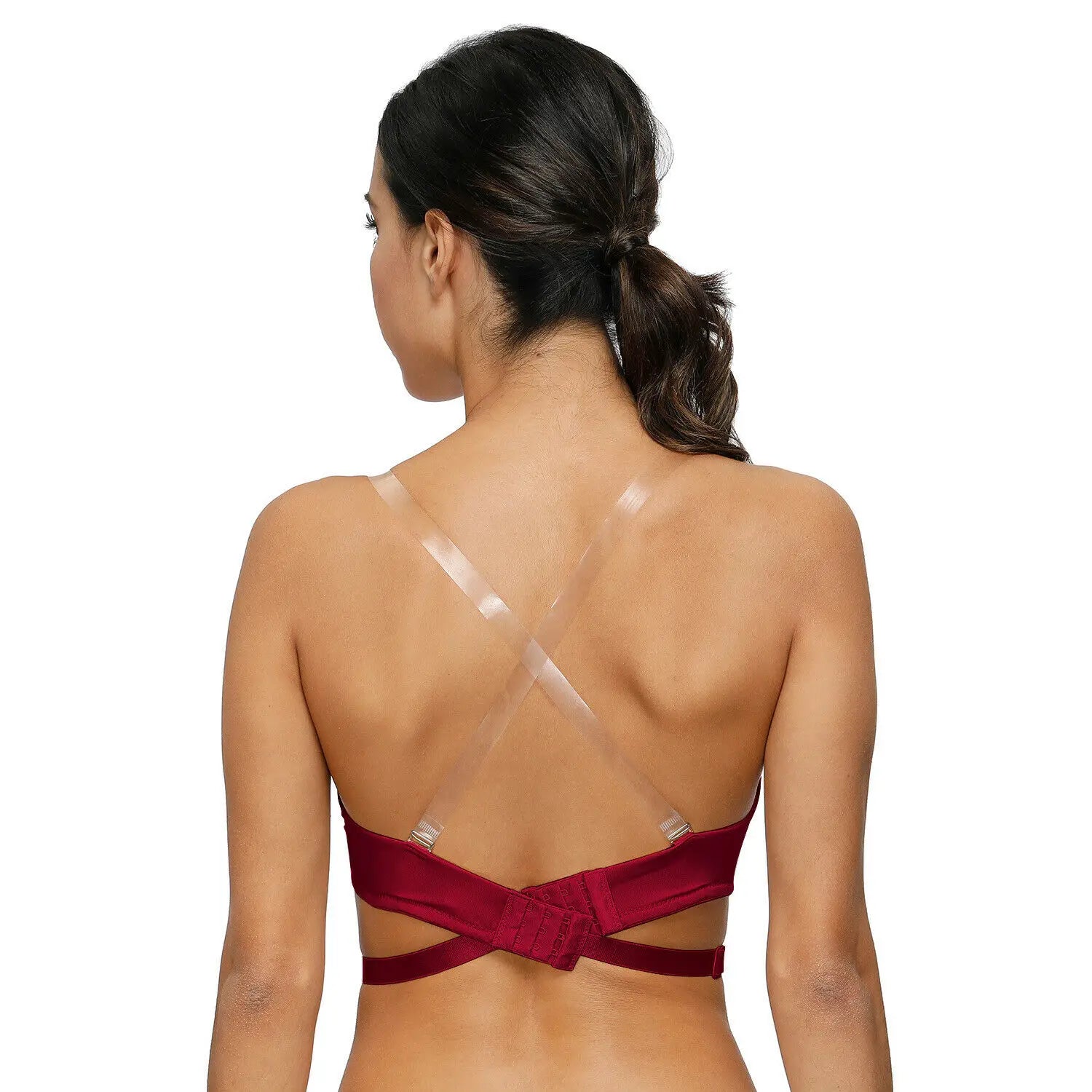 New Sexy Bra For Women Plunge Multiway Underwire Padded Push Up Bras A B C D E 65 70 75 80 85 90 95 100