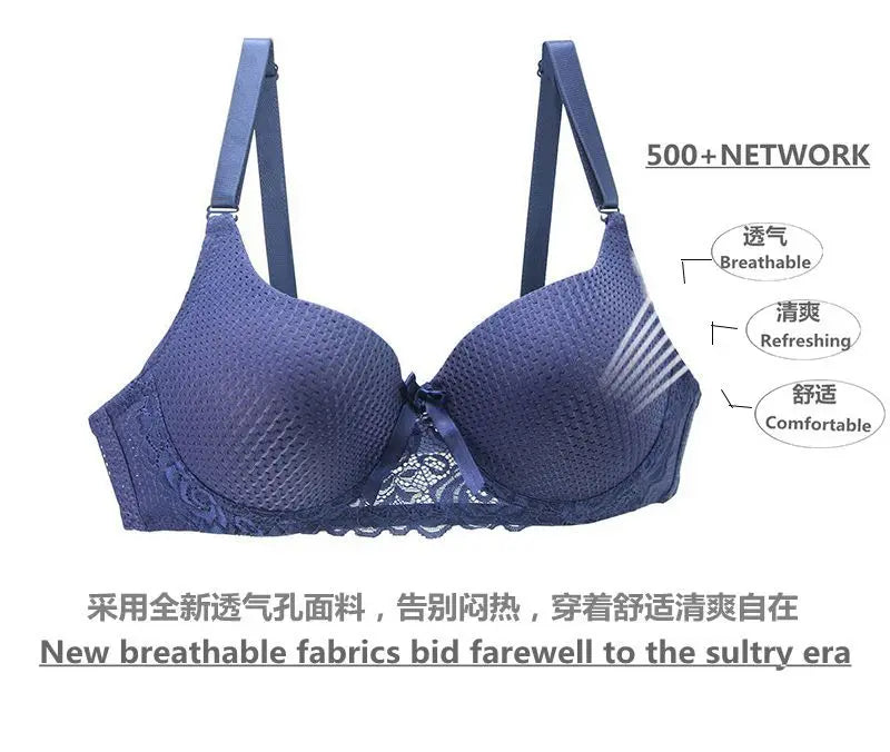 2020 New Bras For Womens Padded Lingerie With Bow Big Size 5XL 6XL Bralette Push Up Brassiere Vest Wireless BH Underwear