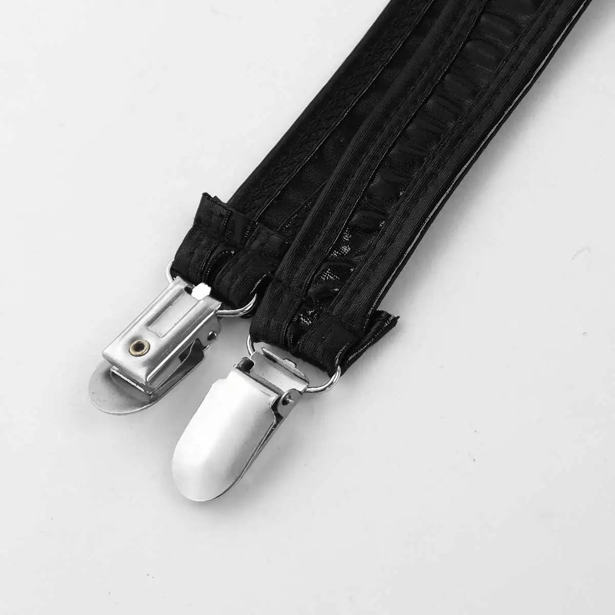 Women's Garters Gothic Lingerie Shiny Metallic High Waist Suspender for Thigh High Stockings Rave Festival Pole Dance Costume