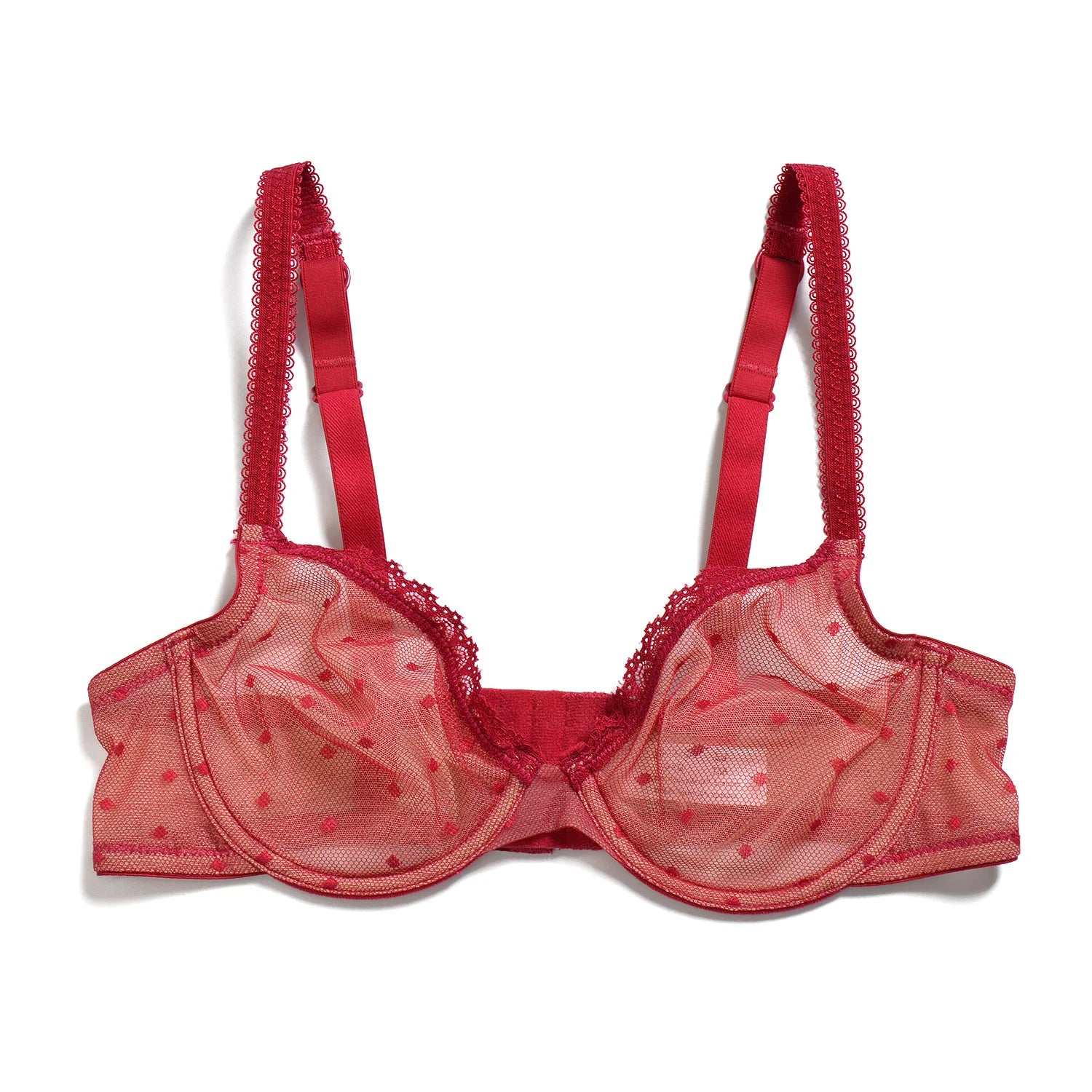 YBCG Black Women Bra Half Cup Lace Lingerie Unlined Underwire Bralette Hollow Mesh Transparent Bra for Women Plus Size Underwear