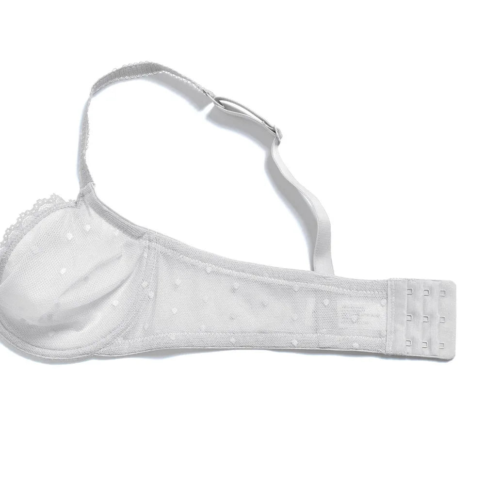 New Sexy Bras Lace Ultra Thin Underwire See Through Plus Size Transparent Bras For Women Lingerie
