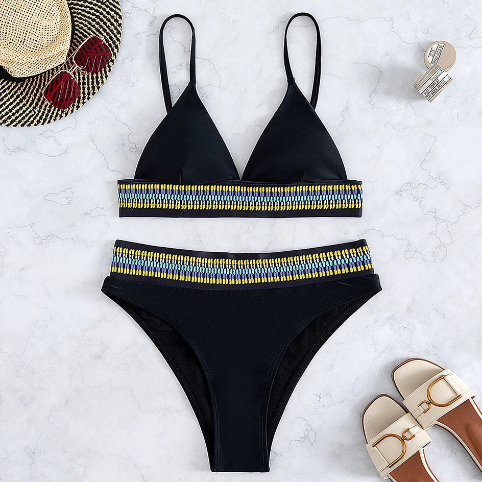 Sexy Bikini 2026 Women Swimwear High Waist Swimsuit Brazilian Bikinis Set 2 Pieces Women Bathing Suit Swim for Summer Beach Wear