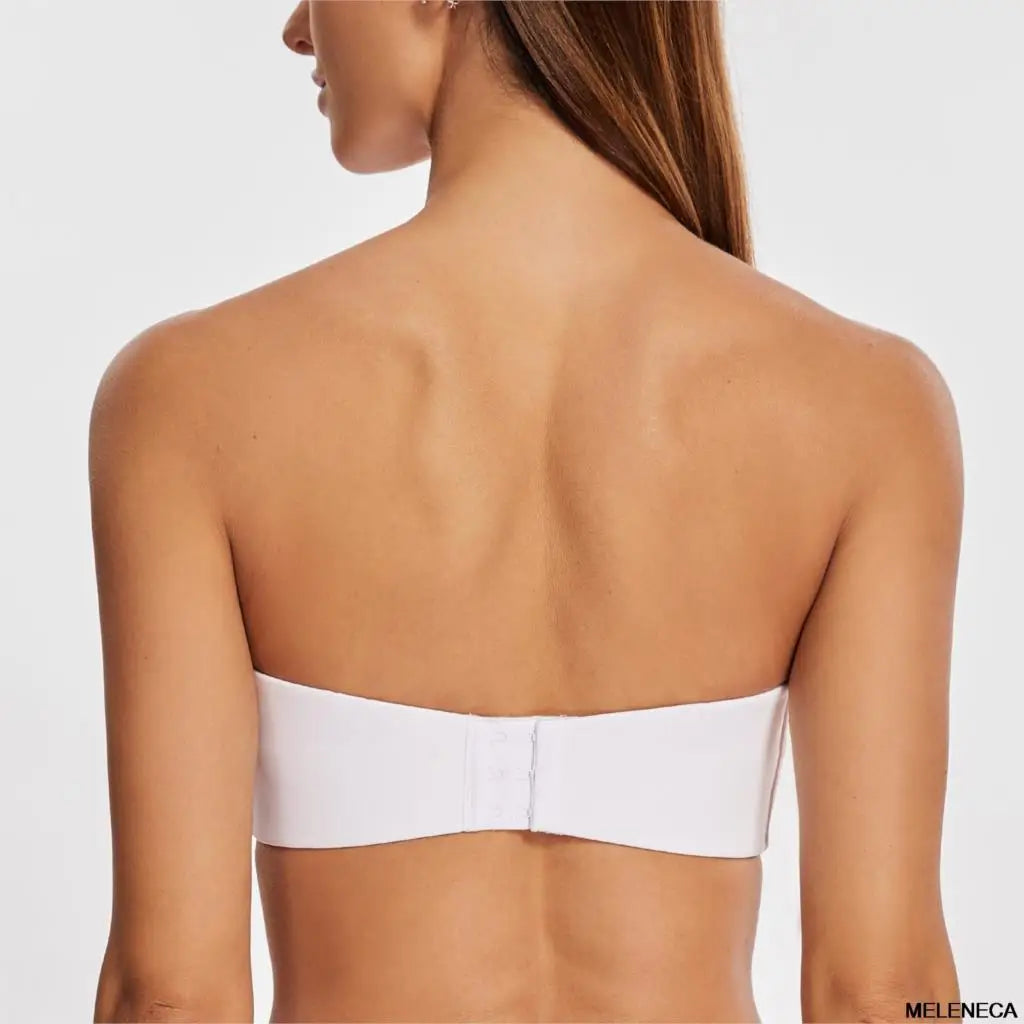 Women's Strapless Bra for Large Bust Minimizer Unlined Bandeau with Underwire