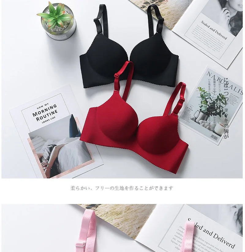 Sexy Bras for Women Lingerie Seamless Pushup Bra Bralette Plunge Wireless Brassiere Female Breathable Underwear Intimates