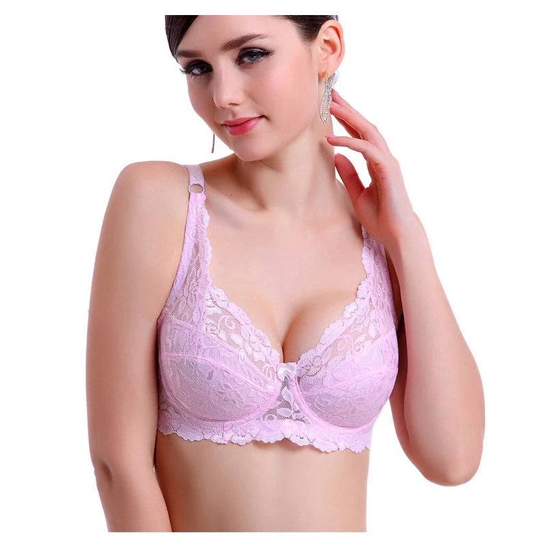 Cotton Bras for Women Lace Floral Sexy push up Cup B C D 105D 105C 105B 100D 100B 95D 95C 95B 90D 90C 85D 85C 80D 80C 80B  C3306