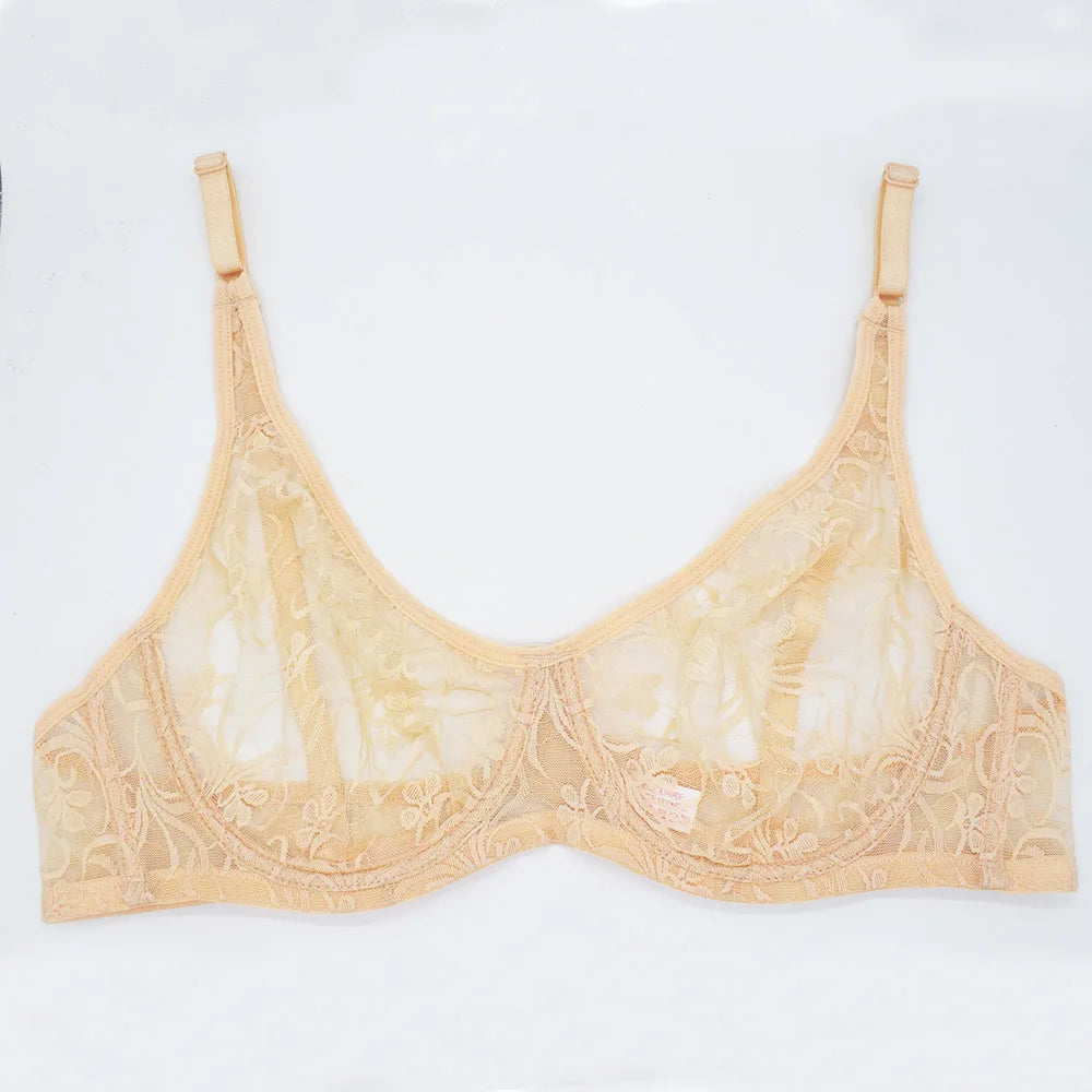 Sexy Lace Bras For Women Unlined Underwire Bra Bralette Underwear Tops Embroidery Floral Lingerie  Brassiere BH A B C D DD Cup