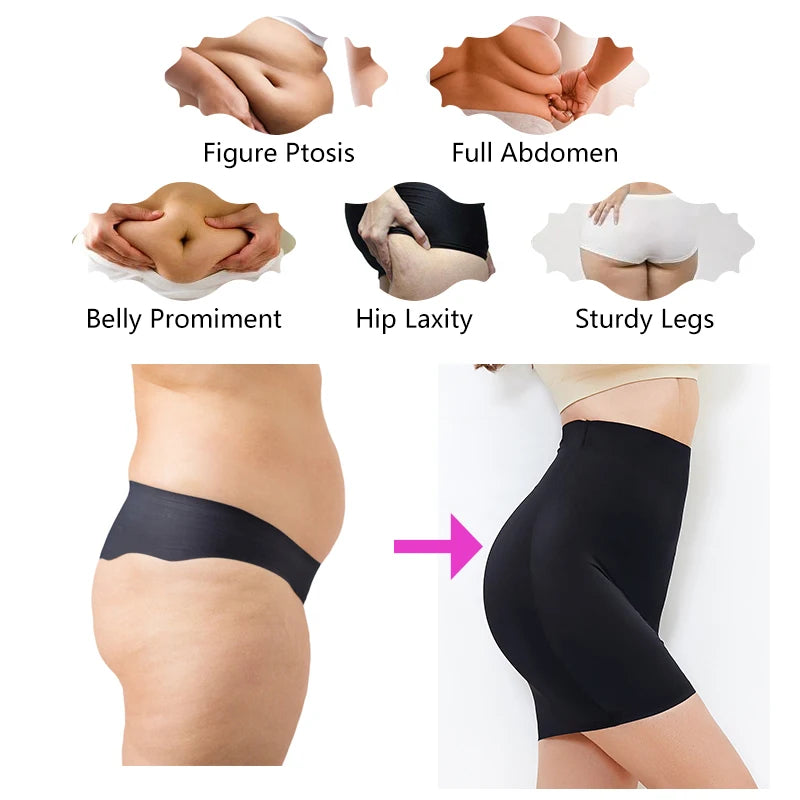 Women Half Slips for Under Dresses High Waist Underskirt Seamless Skirt Shapewear Tummy Control Body Shaper Slimming Underwear