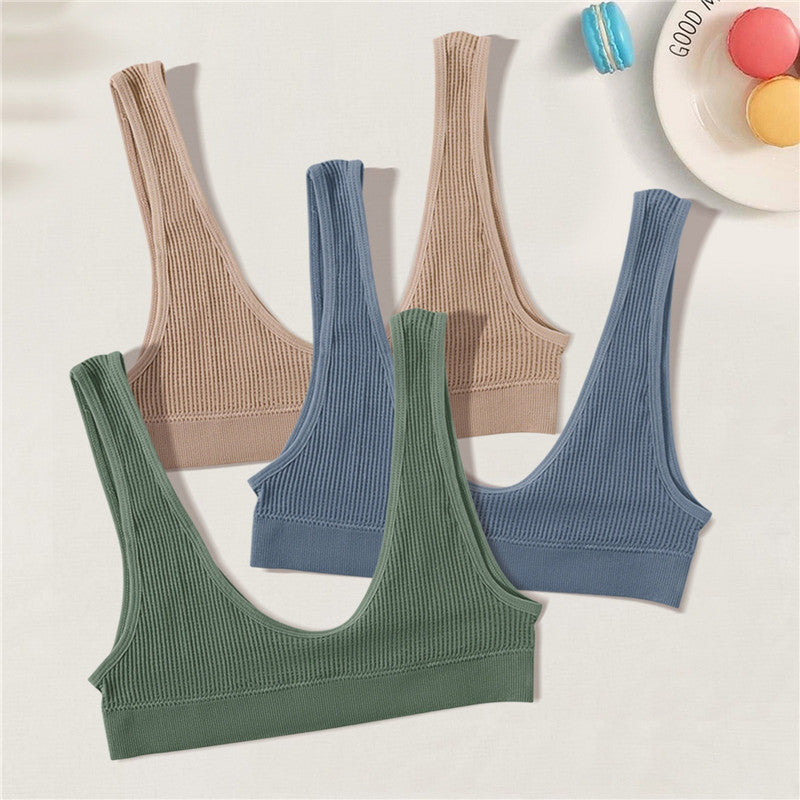 Women Seamless Bras Deep-U Shape Push Up Brassiere Sports Bralette Nowire Underwear Female Comfy Sexy Lingerie Top Intimates