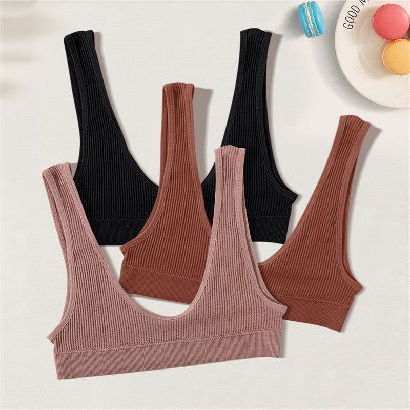 Women Seamless Bras Deep-U Shape Push Up Brassiere Sports Bralette Nowire Underwear Female Comfy Sexy Lingerie Top Intimates