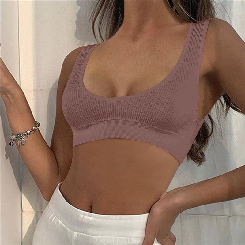 Women Seamless Bras Deep-U Shape Push Up Brassiere Sports Bralette Nowire Underwear Female Comfy Sexy Lingerie Top Intimates