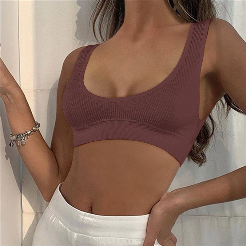 Women Seamless Bras Deep-U Shape Push Up Brassiere Sports Bralette Nowire Underwear Female Comfy Sexy Lingerie Top Intimates