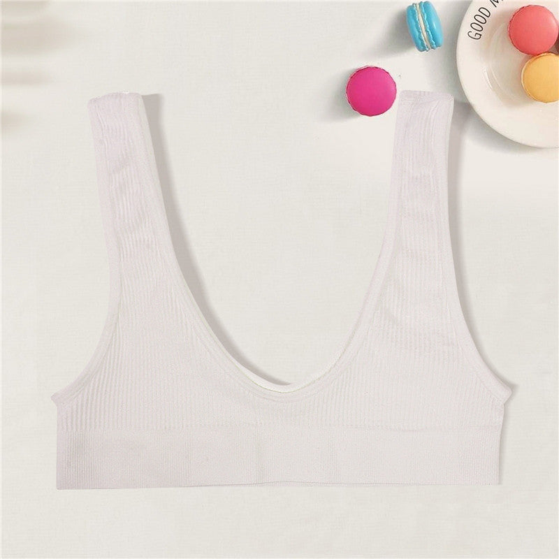 Women Seamless Bras Deep-U Shape Push Up Brassiere Sports Bralette Nowire Underwear Female Comfy Sexy Lingerie Top Intimates