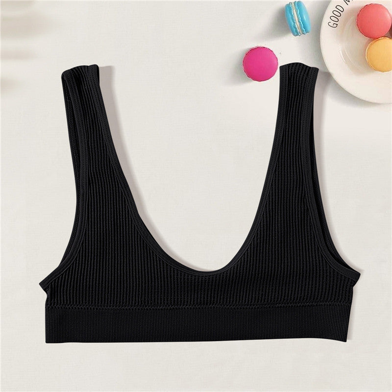 Women Seamless Bras Deep-U Shape Push Up Brassiere Sports Bralette Nowire Underwear Female Comfy Sexy Lingerie Top Intimates