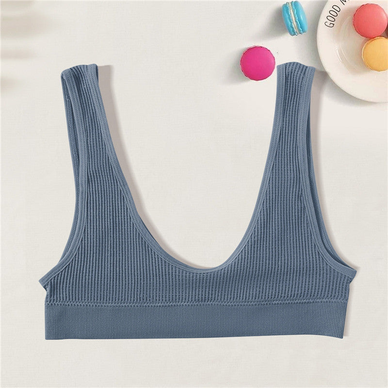 Women Seamless Bras Deep-U Shape Push Up Brassiere Sports Bralette Nowire Underwear Female Comfy Sexy Lingerie Top Intimates