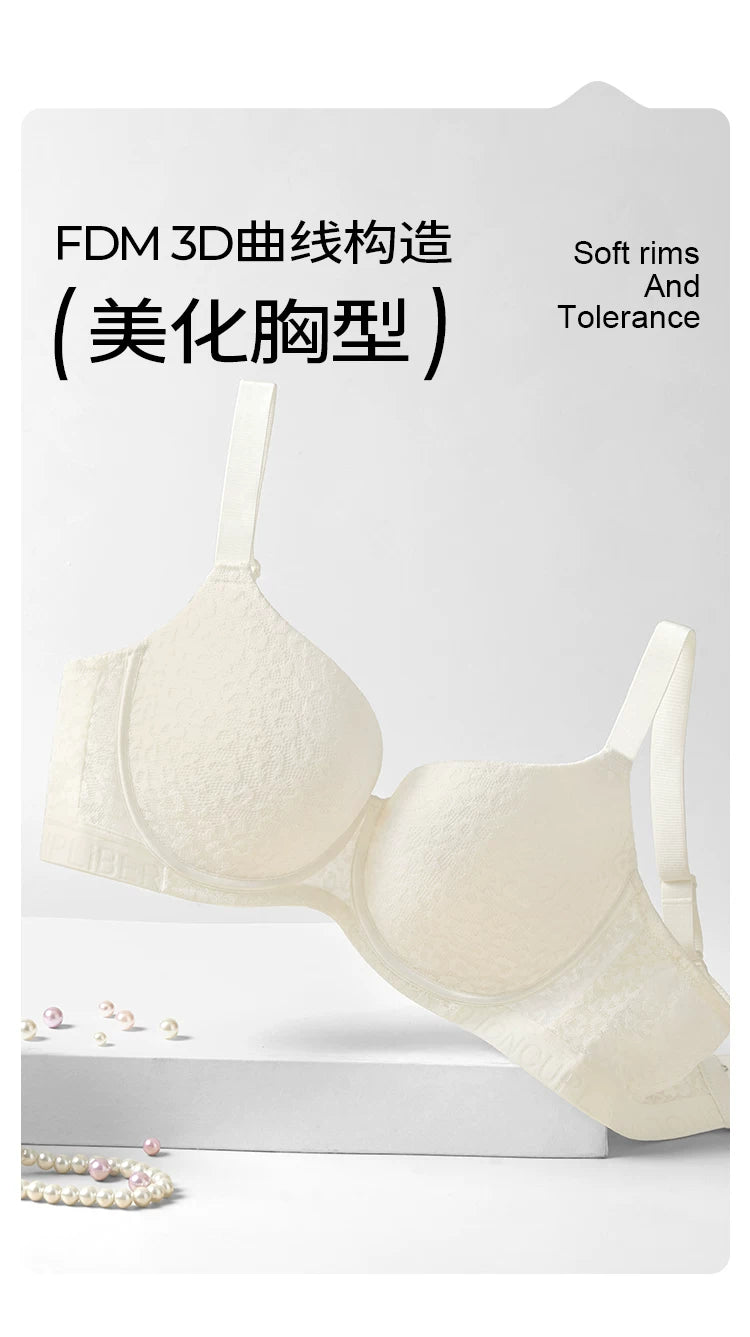 Womens Balconette Bra Full Coverage Lace Embroidery Lightly Padded Underwire Female Large Size Lingerie 34 36 38 40 42 B C D E F