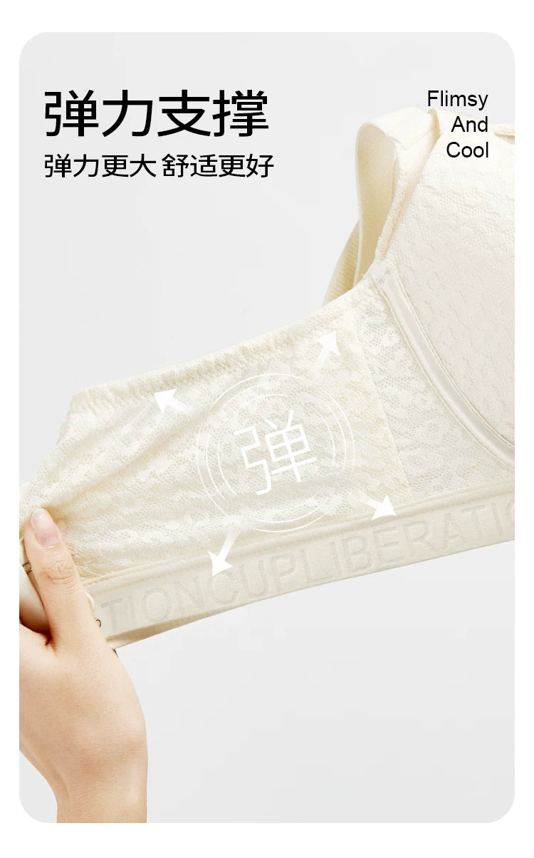 Womens Balconette Bra Full Coverage Lace Embroidery Lightly Padded Underwire Female Large Size Lingerie 34 36 38 40 42 B C D E F