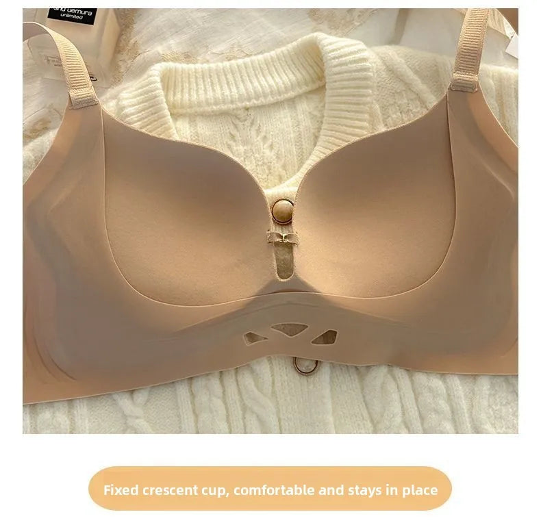 Push Up Bras for Small Chest  Invisible Skin Tone Plunge Bra with Lift No Show Coverage Comfortable Minimizer Strapless Adhesive