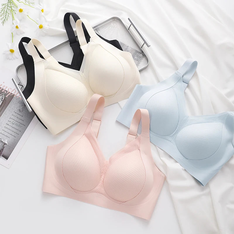 Push-up Bras High Quality Women's Bras Unwired Bra for Woman Sexy Lingerie Sporty Woman Top Plus Size Bra Sports Seamless Ladies