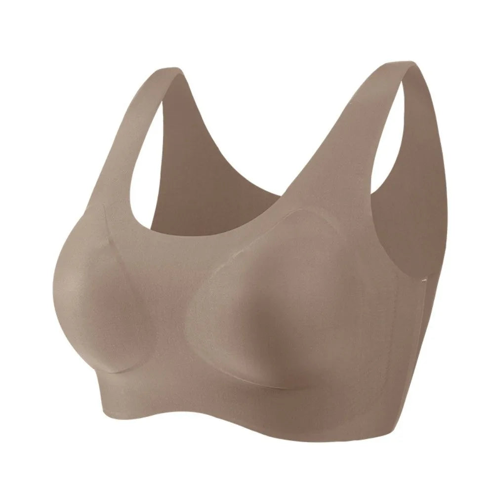 Comfortable Close-fitting Wireless Bra Shockproof Gathered Breasts Seamless Bralette Underwear Lingerie Sports Bra Pilates