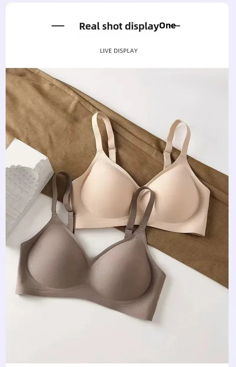 Fashion Seamless Bras Women Comfort Lingerie Padded Sports Tops Underwear Soft Bralette Support Sexy Breathable Bra Intimates