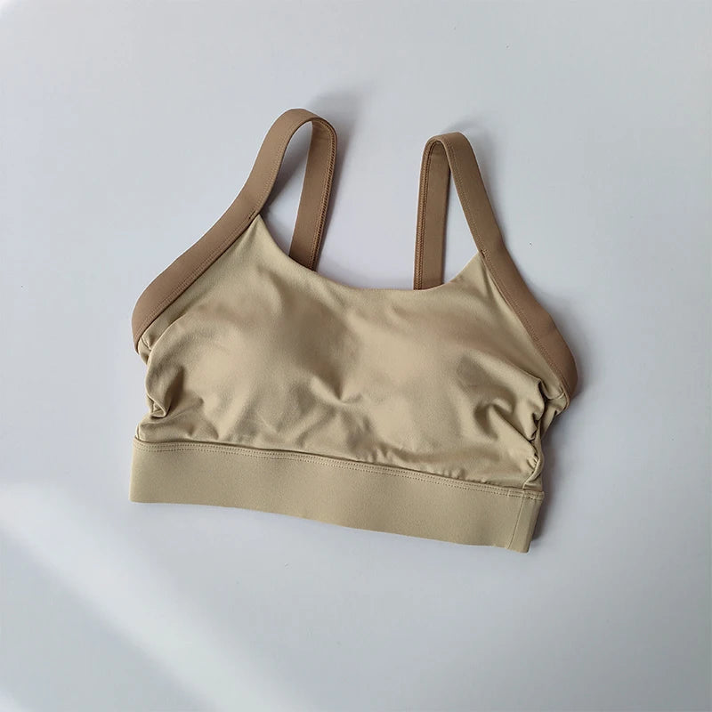 Sports Bra Crop Top Bras for Women Gym Tops Sexy Yoga Bra Open Back Workout Top Running Underwear Fitness Bra SportsTop 2024