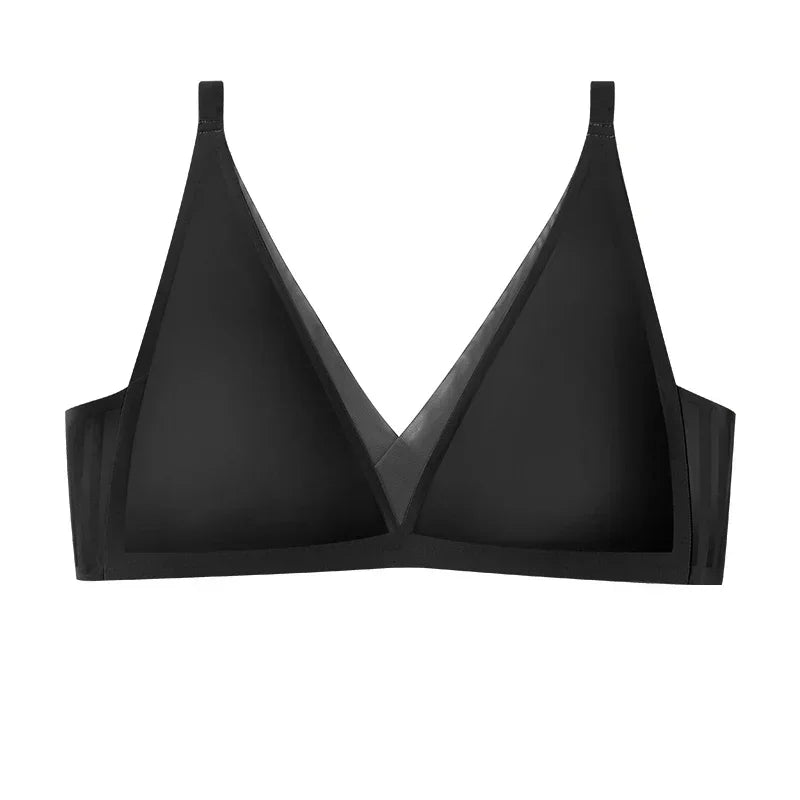SUJIIN Plunge Push Up Bra for Small Chest Women Wireless Seamless Bralettes Comfortable Soft Padded Sexy Bra Women's Underwear