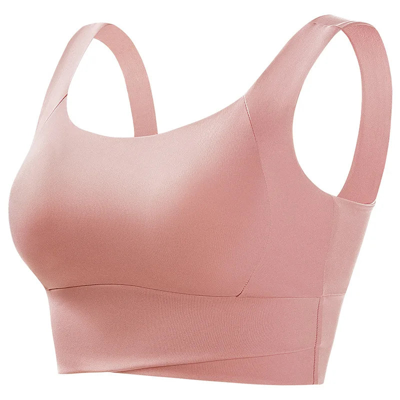 Sport Bras for Women GYM Running Yoga Beauty Back Vest Tank Tops Lager Size Wire Free Push up Padded Shock Absorption Bralette