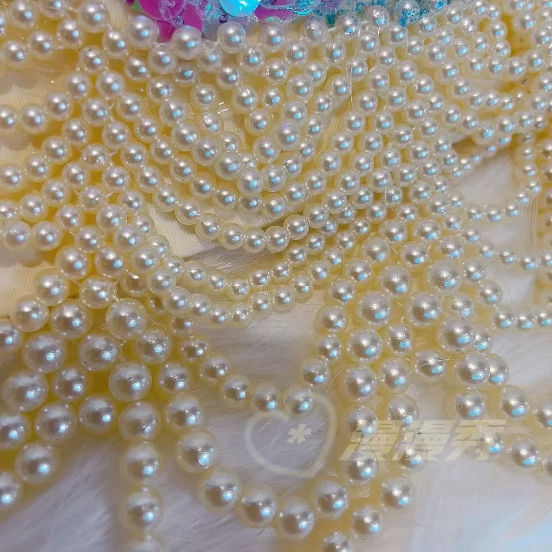 customized sparkling iridescent sequin shell bra pearl chain tassel pool party bra beach vacation pearl jacket belly dance bras