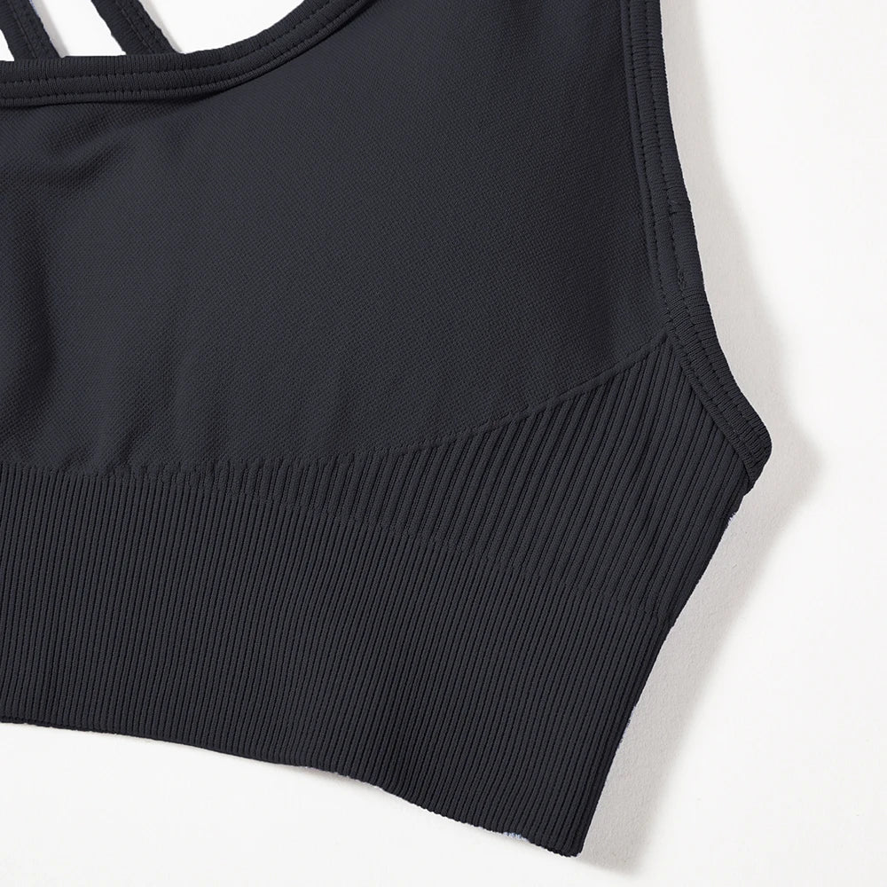 Women Yoga Bras Sexy Backless Sports Top Women Shockproof Breathable Underwear Bra Sports Top For Women Fitness Gym Top