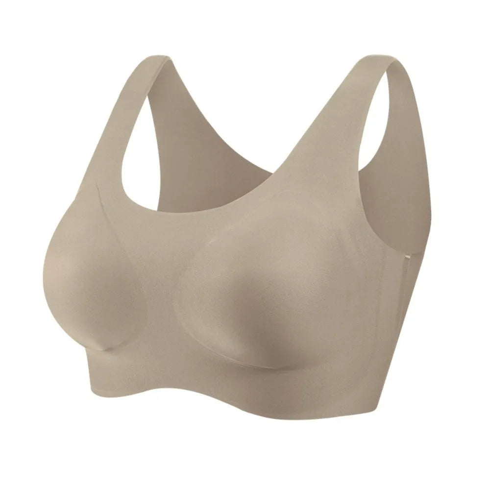 Comfortable Close-fitting Wireless Bra Shockproof Gathered Breasts Seamless Bralette Underwear Lingerie Sports Bra Pilates