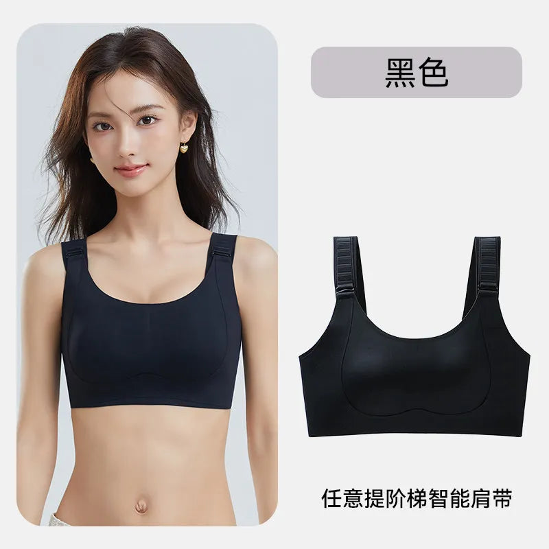 Demand Women's Full Coverage Minimizer Bras Lift Breast Retracting Anti Sagging Seamless No Mark M -3XL for Daily Wear Sleeping