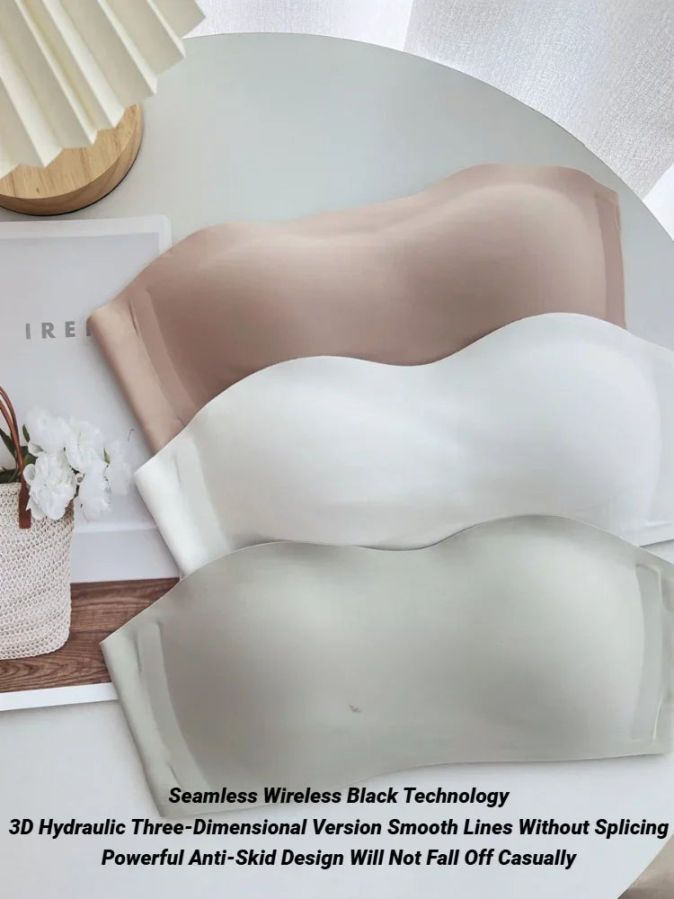 Bras For Women Non-Wire Bra Invisible Cup Padded Brassiere Seamless Underwear Female Sexy Lingerie Women'S Without Straps