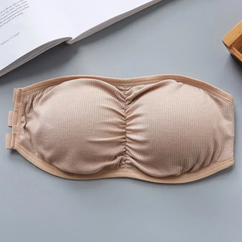 Women Sexy Strapless Bra Invisible Push Up Bras Underwear Seamless Solid Color Without Straps Bralette Lingerie Bras Bra Female