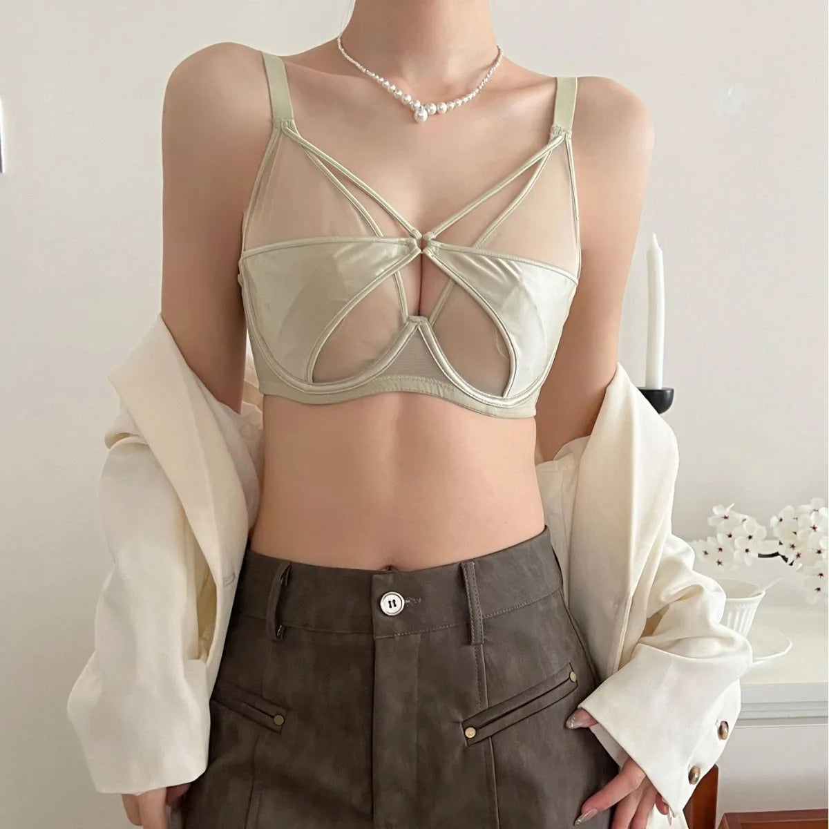 Unlined Bra for Women Large Size Underwear Women Soft Steel Ring Push-up Top Up Adjustable Bra 34-40BC 34-44DE Women's Intimates