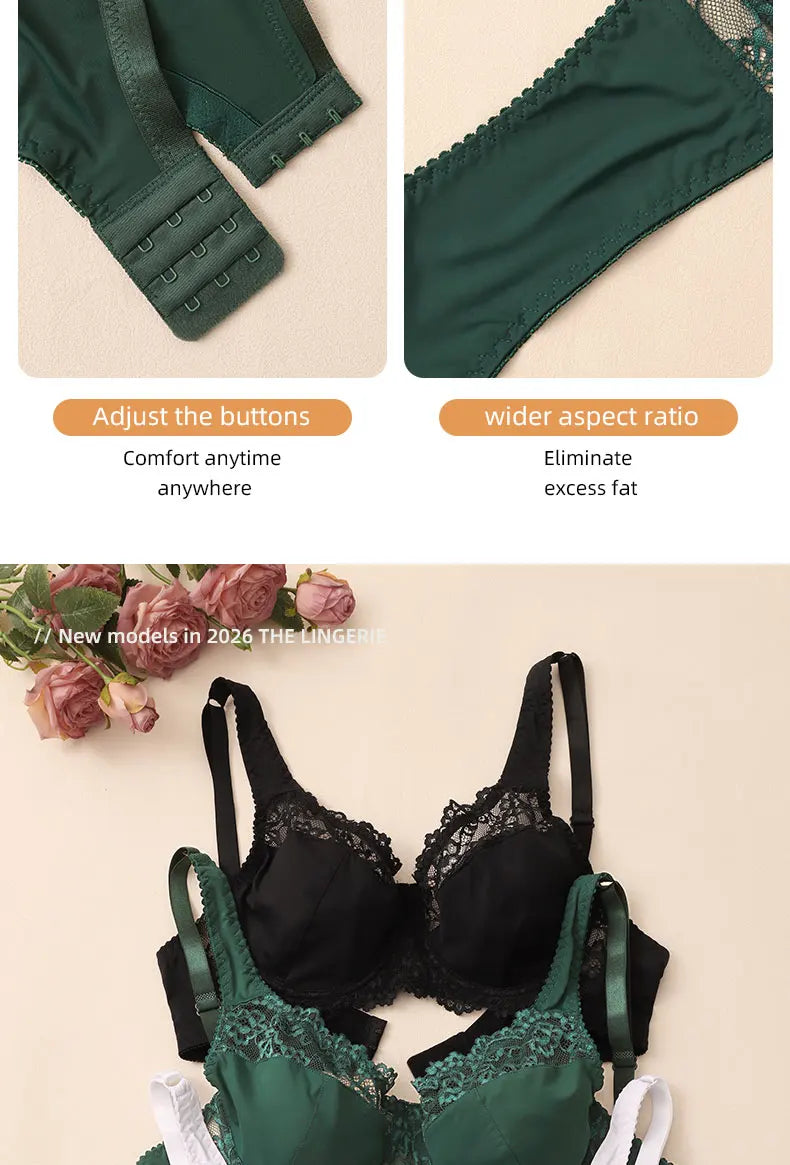 Bras For Womens Elegant Lace Bras for Women Plus Size BH Tops with Underwire Support Libgerie A-E Cup