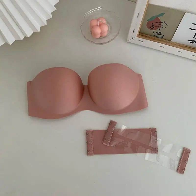 Women's Sexy Strapless Bra Push Up Padded Bras Female Underwear Seamless Invisible Bralette Without Straps Ladies Lingerie Bras